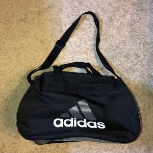 Adidas Black/Gray Duffle Gym Bag